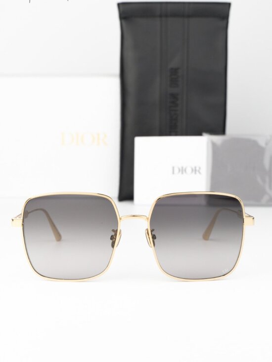 Dior Women Sunglasses Gold Grey Gradient Square DIORCANNAGE S1U B0A1 BRAND NEW main image 7